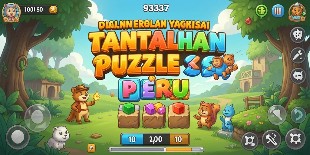 Tampilan gameplay seru dari 93337 dalam tantangan Puzzle.