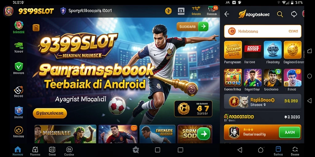 Tampilan gameplay menarik dari aplikasi Sportsbook 9399SLOT.