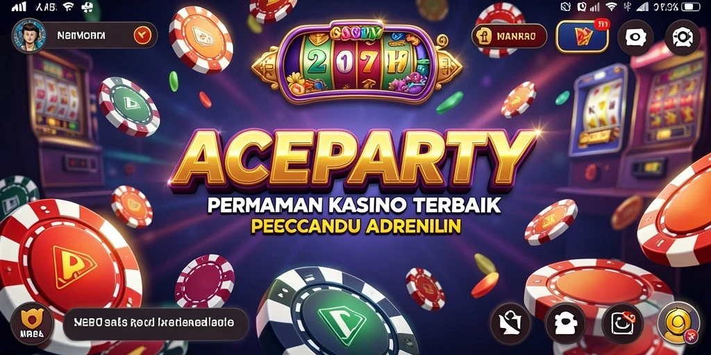Tangkapan layar ACEPARTY menunjukkan gameplay Kasino yang mendebarkan.