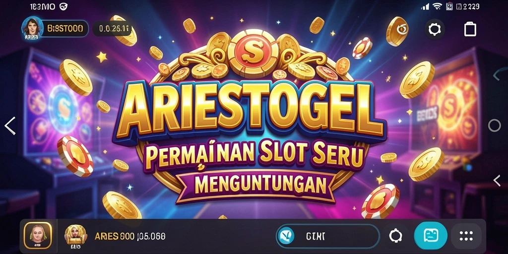Tampilan gameplay Slot yang menegangkan dalam ARIESTOGEL.