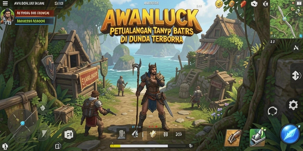 Tangkapan layar gameplay menunjukkan eksplorasi dunia terbuka yang memukau.