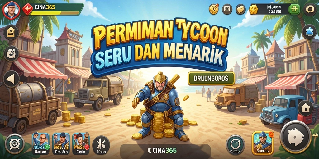 Tampilan gameplay seru CINA365 yang penuh tantangan Tycoon.