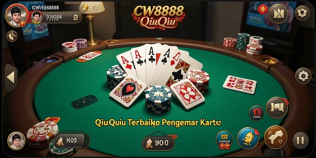 Screenshot gameplay CW8888 menampilkan aksi seru QiuQiu.