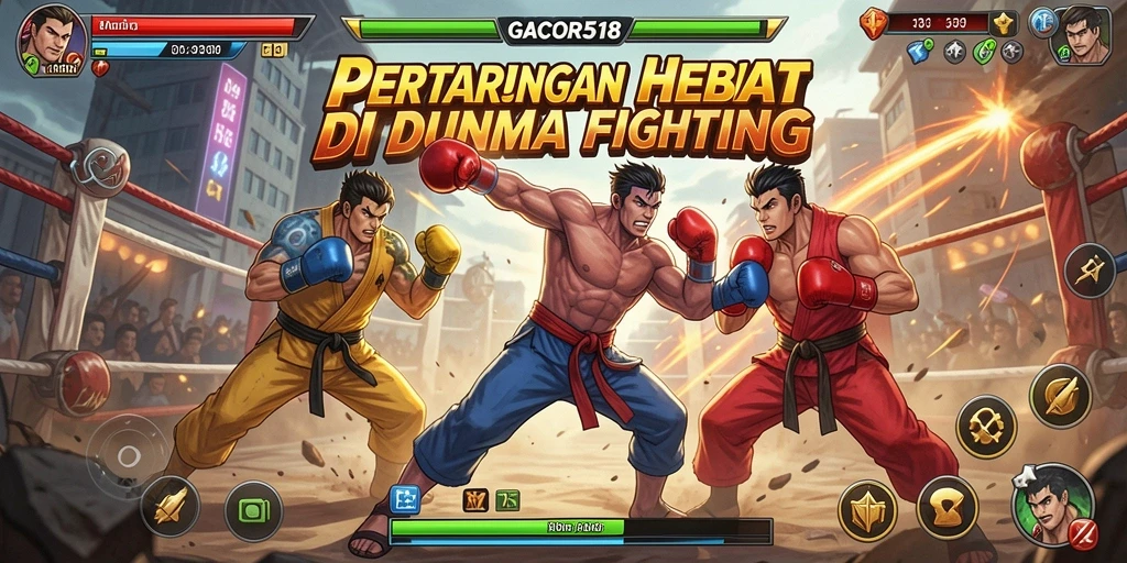 Tampilan menarik dari gameplay GACOR518 yang penuh aksi Fighting.