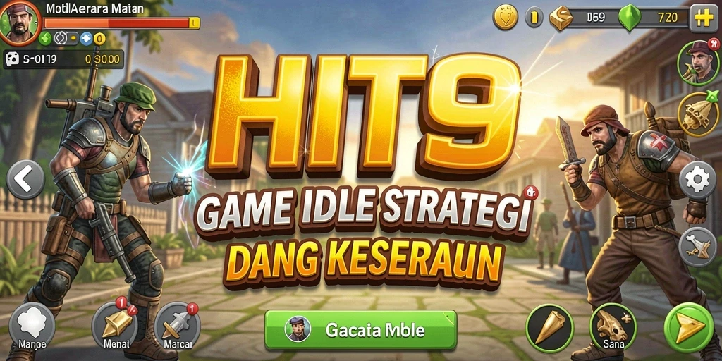 Tampilan gameplay HIT9 yang menarik dan interaktif dalam genre Idle.