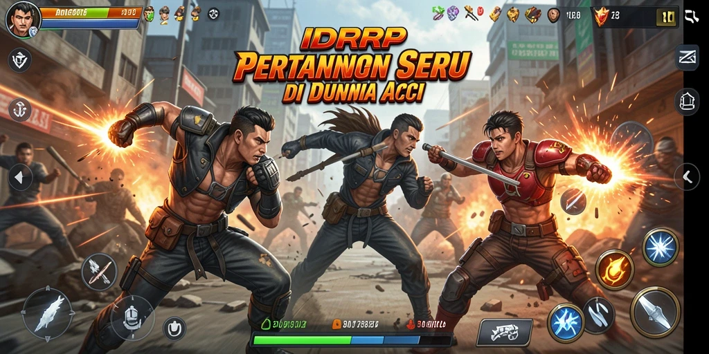 Tangkapan layar menampilkan aksi mendebarkan di IDRRP.