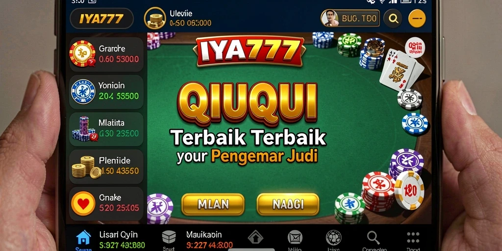Tampilan gameplay seru dari IYA777 saat permainan QiuQiu berlangsung.