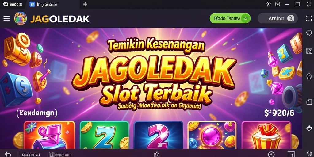 Screenshot JAGOLEDAK menampilkan gameplay Slot yang mengasyikkan dan penuh warna.
