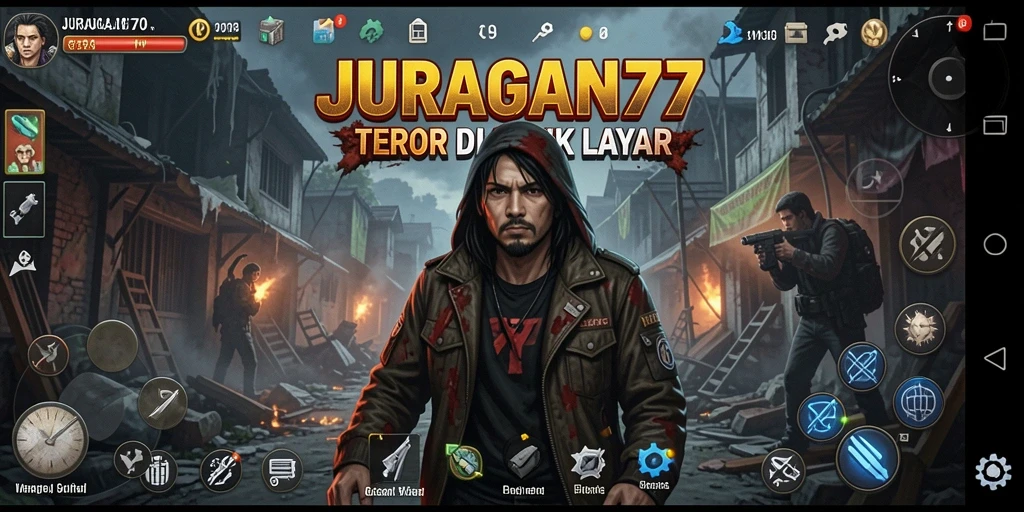 Gameplay <strong>JURAGAN77</strong> yang menegangkan dan mencekam dalam suasana gelap.