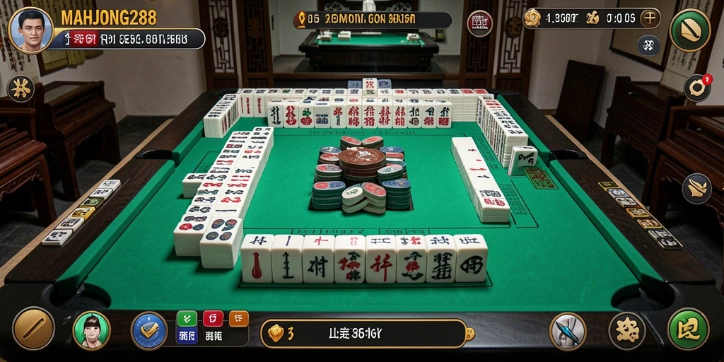 Tampilan antarmuka MAHJONG288 yang modern dan fungsional.