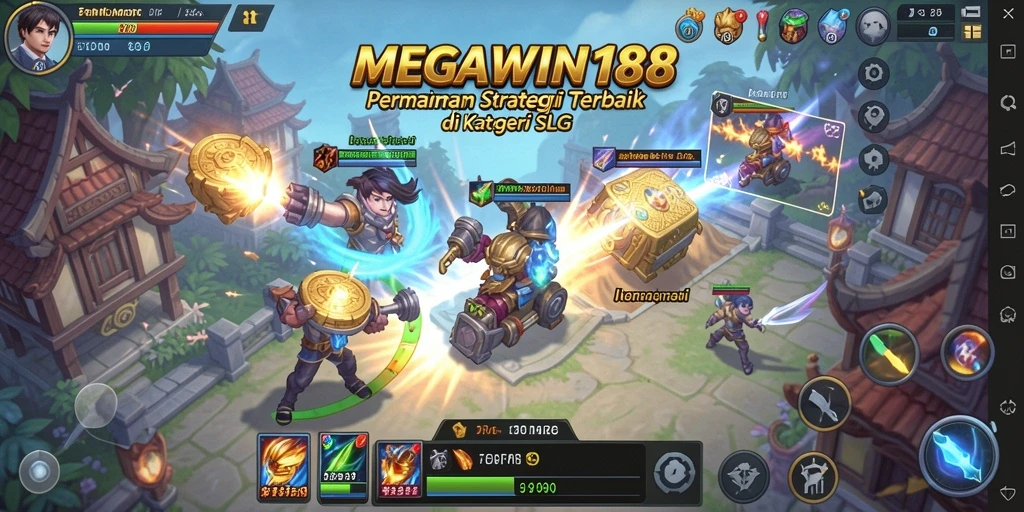 Tampilan gameplay <strong>MEGAWIN188</strong> yang mengesankan dalam pertempuran strategis.