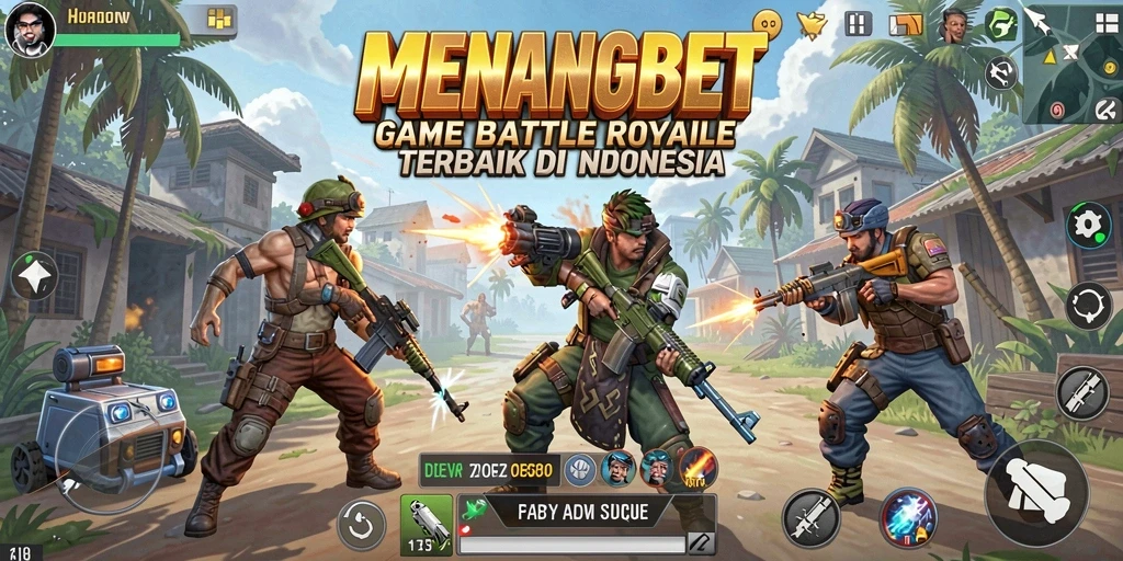 Tampilan seru gameplay MENANGBET dalam aksi Battle Royale.