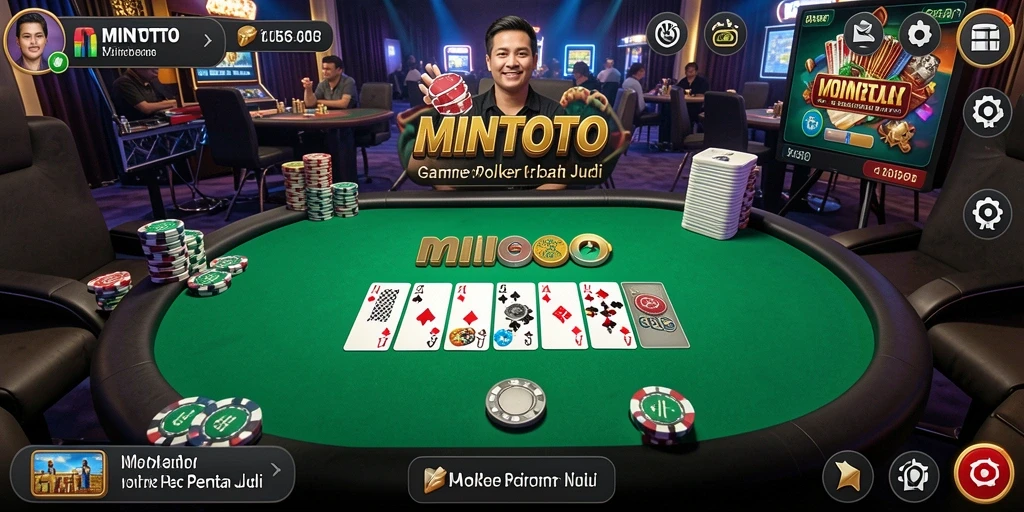 Tampilan gameplay MINTOTO yang menarik dan penuh aksi Poker.