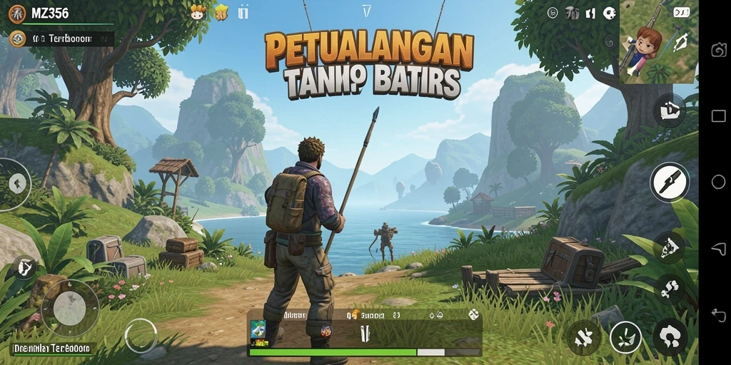 Tampilan menarik dari gameplay MZ356 di dunia terbuka.