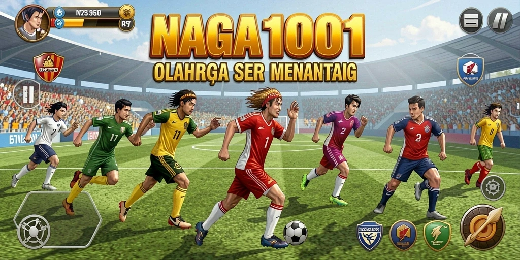 Tampilan gameplay seru dalam NAGA1001 dengan aksi olahraga yang mendebarkan.