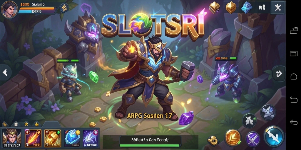 Tampilan gameplay ARPG SLOTSRI yang seru dan mendebarkan.