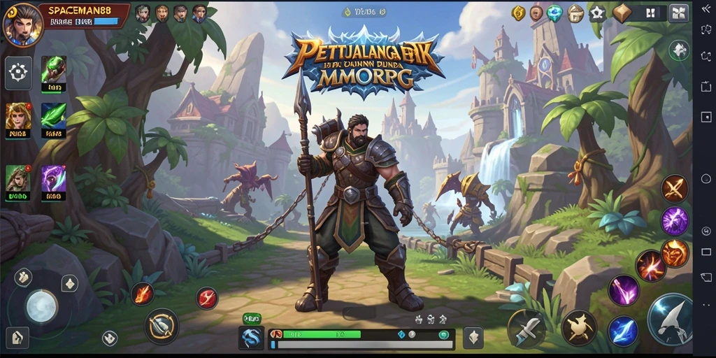 Tampilan menarik gameplay SPACEMAN88 dalam dunia MMORPG.